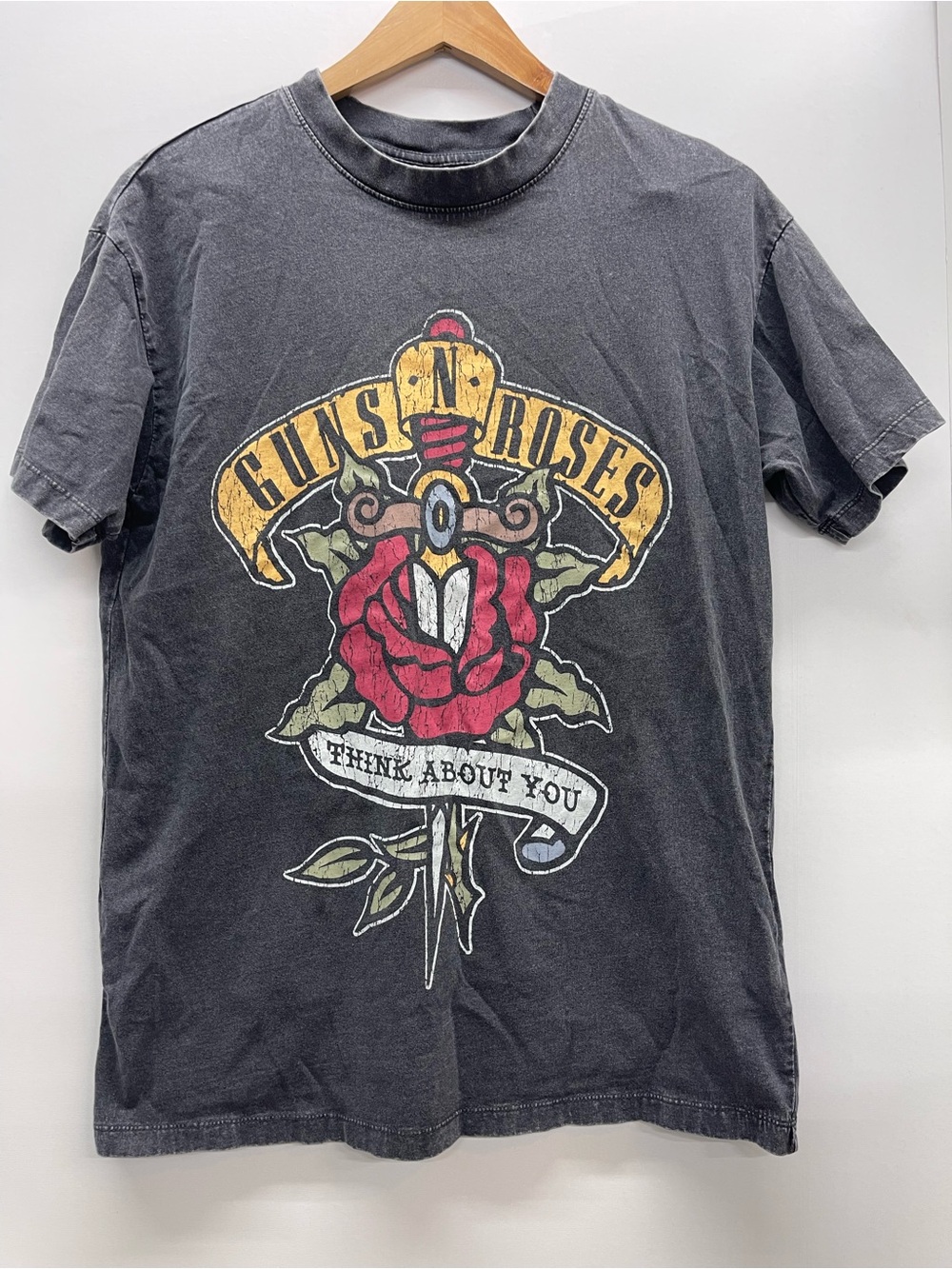 Cotton On Black Guns N' Roses Graphic Short-Sleeve Tee